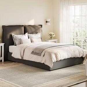 Slane Fabric Super King Size Bed In Deep Grey