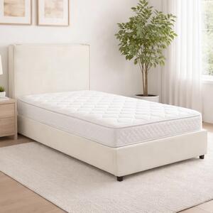 Slane Fabric Single Bed In Ivory