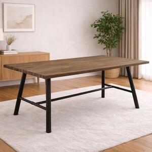 Lacygne Wooden Dining Table In Coffee