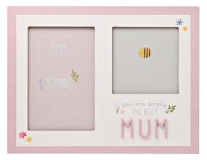 Mum Collage Double Photo Frame