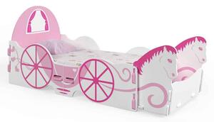 Durango Wooden Toddler Bed In Pink And White