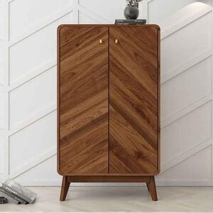 Ilford Wooden Storage Cabinet With 2 Doors In Columbian Walnut