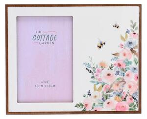 The Cottage Garden Floral Corner Photo Frame
