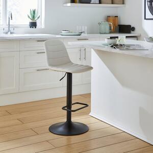 Ralph Adjustable Height Bar Stool, Faux Leather