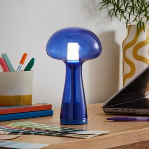 Elements Munro Rechargeable Touch Dimmable Table Lamp Blue