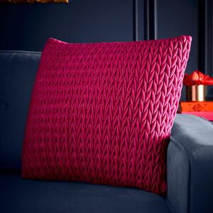 Laurence Llewelyn-Bowen Amory Textured Weave Filled Cushion 43cm x 43cm Fuchsia