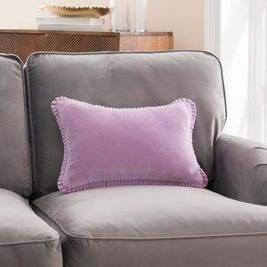 Clara Pleated Cotton Rectangle Cushion