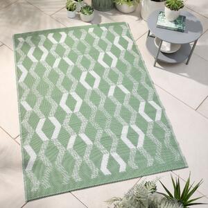 Fusion Rico Geometric Outdoor Rug 120cm x 170cm Green