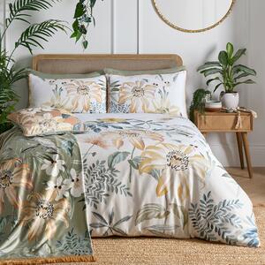 Soiree Sagara Leaf Duvet Cover Bedding Set Gold