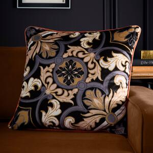 Laurence Llewelyn-Bowen Festivo Watercolour Floral Filled Cushion 55cm x 55cm Black