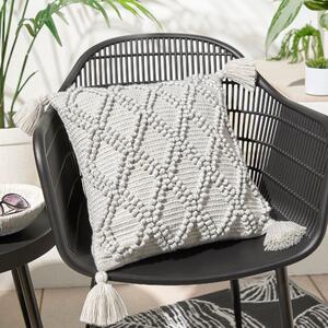 Drift Alda Woven Outdoor Filled Cushion 43cm x 43cm Grey