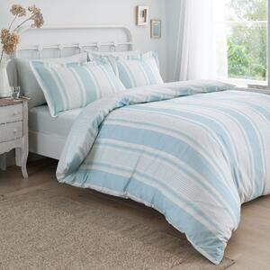 Dreams & Drapes Finlay Stripe Duvet Cover Bedding Set Blue