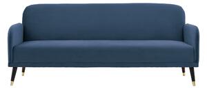 Denver Fabric Double Sofa Bed Cyan (Blue)