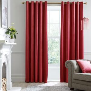 Laurence Llewelyn-Bowen Montrose Ready Made Eyelet Curtains Claret