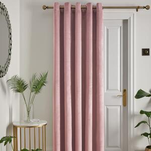Laurence Llewelyn-Bowen Montrose 66x84 Ready Made Eyelet Door Curtains Blush