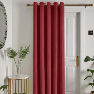 Laurence Llewelyn-Bowen Montrose 66x84 Ready Made Eyelet Door Curtains Claret