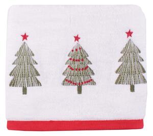 Christmas Trees Towel White