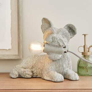 Maggie the Schnauzer Table Lamp Grey