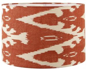 Lars Ikat Patterned Cylinder Lamp Shade Cinnamon