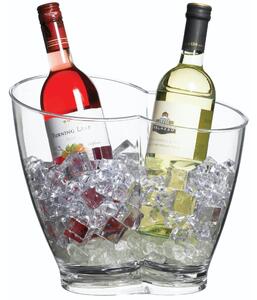 BarCraft Double Sided Drinks Cooler Clear