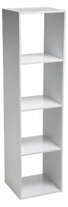 Mix and Modul Cube Organiser High 4 Shelf Unit White