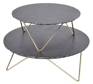 Artesà Two Tier Serving Stand Grey/Silver