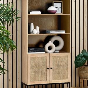 Hollis Tall Oak Bookcase Brown