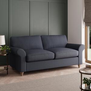 Rosa Soft Chenille 3 Seater Sofa Navy