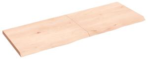 Wall Shelf 140x50x(2-4) cm Untreated Solid Wood Oak