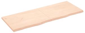 Wall Shelf 160x60x(2-4) cm Untreated Solid Wood Oak