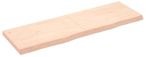 Wall Shelf 160x50x(2-6) cm Untreated Solid Wood Oak