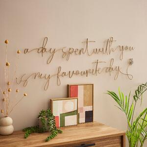 Winnie the Pooh Wire Wall Art Gold