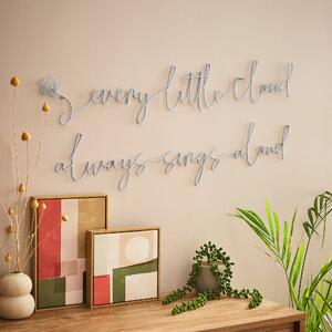 Winnie the Pooh 'Every Cloud' Wire Wall Art Blue