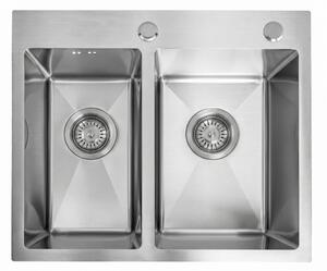Stainless steel sink Toby BRUSH STEEL