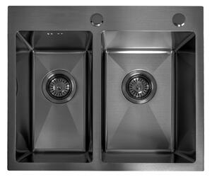 Stainless steel sink Toby Black