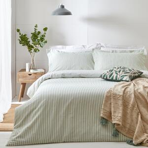 Hebden Eucalyptus 100% Cotton Duvet Cover & Pillowcase Set Green