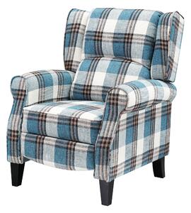 HOMCOM Single Armchair Sofa Push Back Recliner Living Room Furniture Cushion Padded Seat w/ Armrest