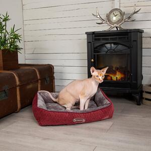 Scruffs Thermal Cat Lounger Red