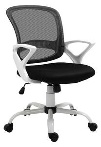 Vinsetto Mesh Office Chair Swivel Desk Task Computer Chair with Lumbar Back Support, Adjustable Height, Arm for Home, Black