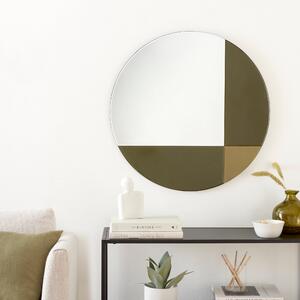 Elements Coloured Glass Mirror 70cm Green