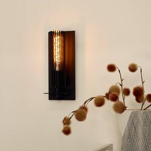 Lionel wall light made of metal in black