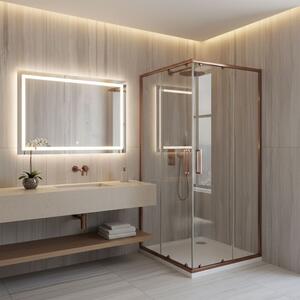 Shower enclosure Rea City 90x90 Brush Copper