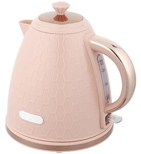 HOMCOM 3kW Rapid Boil Honeycomb Kettle - Light Pink