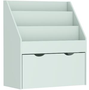 AIYAPLAY Bookcase for Kids with Shelves, Drawer, Bookcase for Bedroom, Playroom, Green