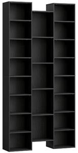 HOMCOM 21-Compartment Bookshelf - Black