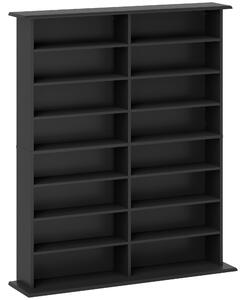 HOMCOM 720 CD/396 DVD/396 Blu-ray Storage Unit - Black
