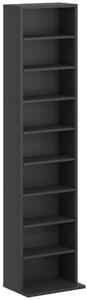 HOMCOM 260 Narrow CD Storage Unit - Black