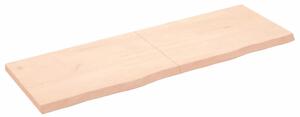 Wall Shelf 180x60x(2-6) cm Untreated Solid Wood Oak