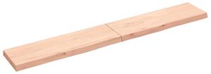 Wall Shelf 200x30x(2-6) cm Untreated Solid Wood Oak