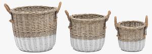 Marlowe Hand Woven Willow Storage Basket Nest, Set of 3